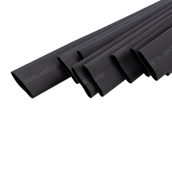 Термоусаживаемая трубка двухстенная клеевая 19,1/9,55 мм черная (1 уп. 10 шт.) Rexant 26-2107