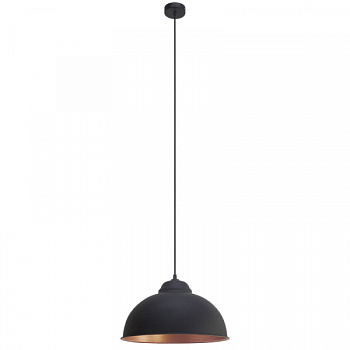 Eglo Подвес TRURO 2, 1х60W (E27), Ø370, H1100, сталь, черный, медный 49247