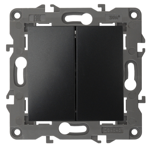 ЭРА 14-1104-05 Elegance Антрацит Выключатель 2-кл