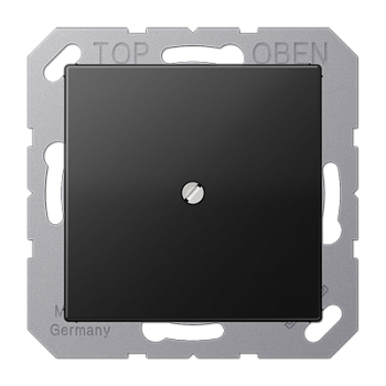 JUNG A Flow/A 550 Черный матовый Кабельный вывод с разгрузкой натяжения A590BFASWM