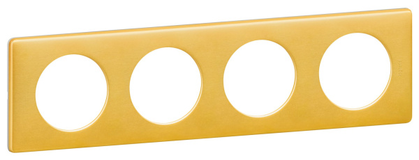 Купить Legrand Celiane Латунь Рамка 4-я (2+2+2+2 мод) 068794