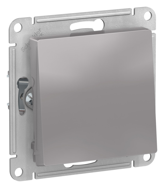 Купить Systeme Electric AtlasDesign Алюминий Переключатель 1-клавишный, сх.6, 10АХ, механизм