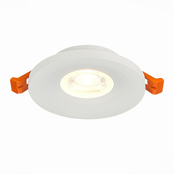 ST Luce ST205.508.01 Светильник встраиваемый Мат. белый GU10 1*50W D95xH27 220V Без ламп