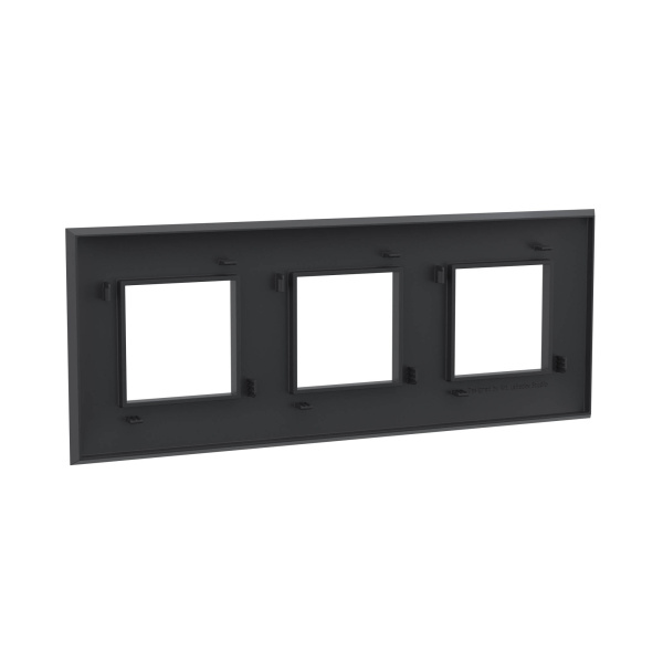 Купить DKC Рамка "Avanti", "Черный матовый", 3 поста (6 мод.)