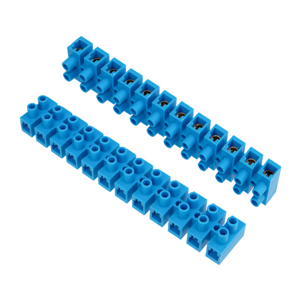 Клеммная винтовая колодка KВ-40 25-40, ток 100 A, полиэтилен синий (10 шт./уп.) Rexant 07-5040-4