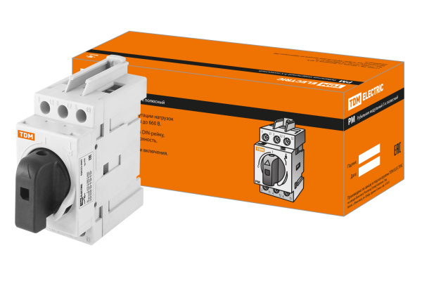 TDM Рубильник модульный РМ-63 3П 63A SQ0222-0005