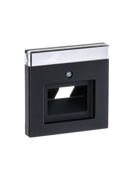 Купить ABB BJE Solo/Future Черный бархат Накладка 1-й ТЛФ и комп розетки наклонной (мех 213/16) 2CKA001710A3912