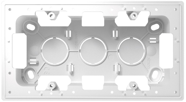 Simon 24 Алюминий Коробка подъемная на 2 поста для накладного монтажа S24 2400752-033