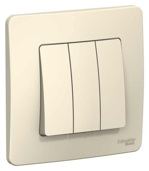 Купить Systeme Electric Blanca внутр Молочный Выключатель 3-клавишный, 10А, 250B