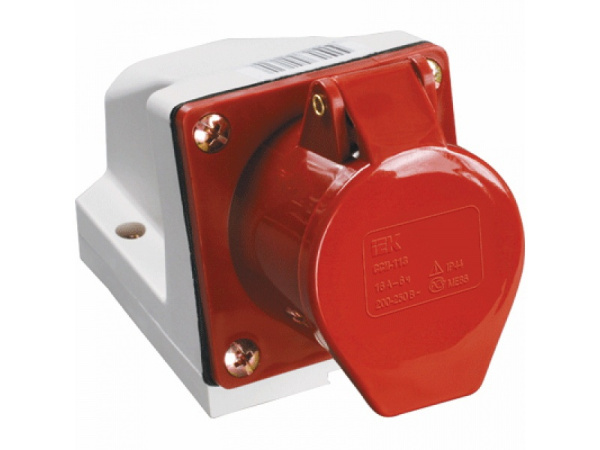Купить IEK Розетка стационарная ССИ-114 16А-6ч/380-415В 3Р+РЕ IP44 MAGNUM