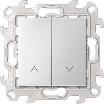 Simon 24 Алюминий Выключатель жалюзи 10A 250В~ 2410331-033