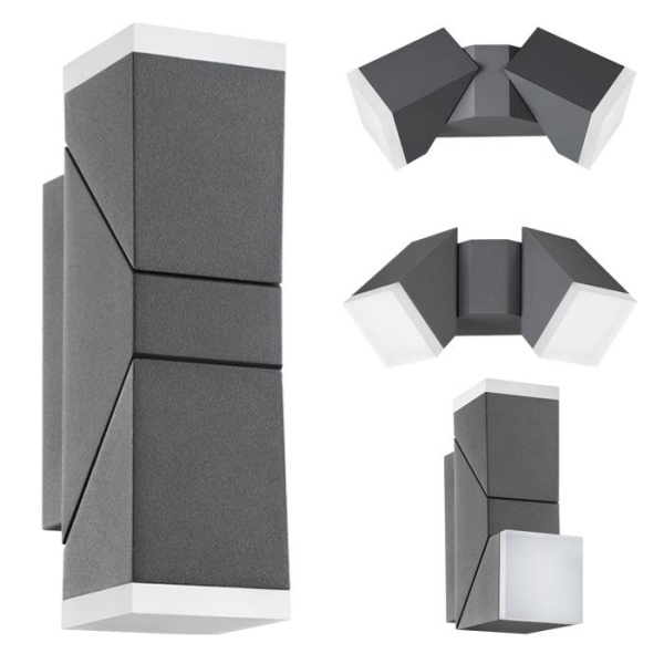 Novotech 357829 NT18 155 темно-серый Ландшафтный настенный светильник LED 3000К 12W 220-240V KAIMAS