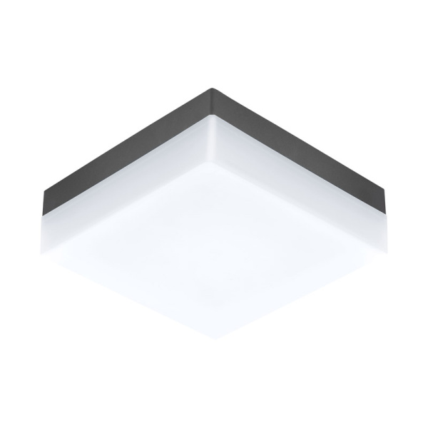 Eglo Светильник LED уличный настенно-потолочный SONELLA, 8,2W (LED), 215х215, пластик, черный 94872