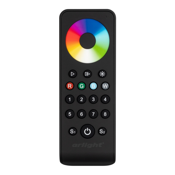 Купить Arlight Пульт SMART-R43-RGBW Black (8 зон, 2.4G) (IP20 Пластик, 5 лет) 031953