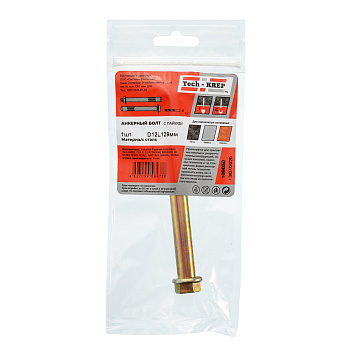 Tech-Krep Анкерный болт с гайкой 12х129 (1 шт) - пакет 108050