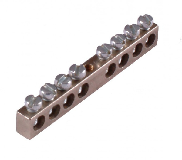 Hegel Шина _PE_ 63.12 Шина "РЕ" на 12 присоединений 63А 1 крепежное отверстие