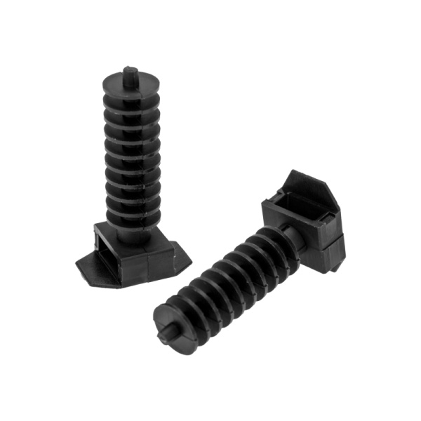 Дюбель d=10 х L40 мм для хомута-стяжки (100шт) черный Rexant 07-4512