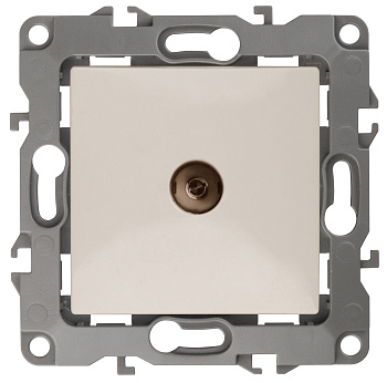 ЭРА 12-3101-02 Слоновая кость Розетка TV одиночная, IP20, 12