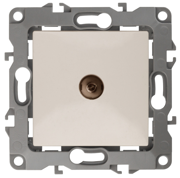 ЭРА 12-3101-02 Слоновая кость Розетка TV одиночная, IP20, 12