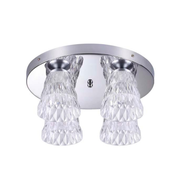 Lumion 3621/24CL LN18 030 хром Люстра потолочная LED 4000K 1920Лм 4*6W 220V GERANA