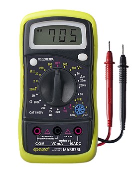 ФАZA Мультиметр Мультиметр цифровой MAS838L .5000513
