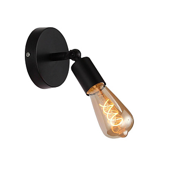 Evoluce SL419.401.01 Бра Черный/Белый E27 1*60W