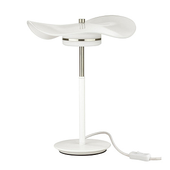 Odeon Light 4856/10TL L-VISION ODL_EX21 никель/белый/стекло Настольная лампа LED 1*13W 4000K FLUENT