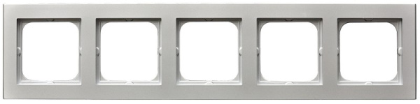 Ospel Sonata Серебро матовое Рамка 5-ая R-5R/38