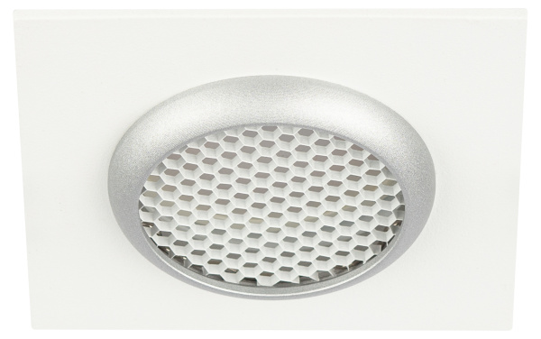 Встраиваемый светильник алюминиевый ЭРА KL110 WH/SL MR16 GU5.3 белый/серебро матовый