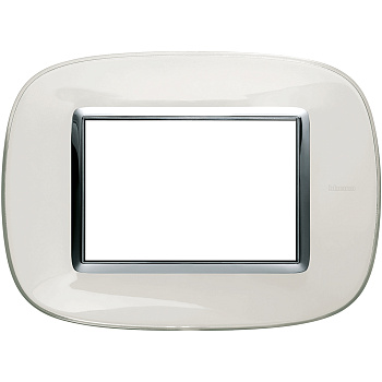 BT Axolute Белая карамель Рамка 3 мод эллипс HB4803DB