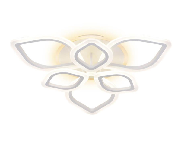 Ambrella Потолочный светодиодный светильник с пультом и подсветкой FA515/3+3 WH белый 126W+28W 700*700*120 (ПДУ РАДИО 2.4)