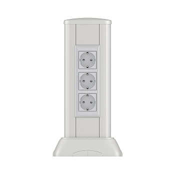 DKC Миниколонна алюминиевая 0,35 м, цвет светло-серебристый металлик