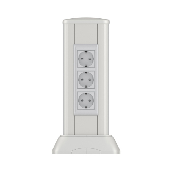 DKC Миниколонна алюминиевая 0,35 м, цвет светло-серебристый металлик