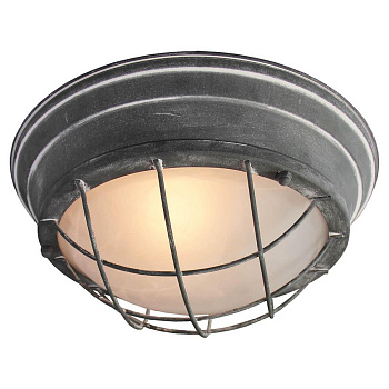 Lussole LOFT Металл Серый /  Стекло Светильник настенно-потолочный E27 60W LSP-9881 Lussole LOFT Металл Серый /  Стекло Светильник настенно-потолочный E27 60W LSP-9881