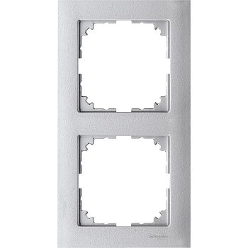 SE Merten SM M-Pure Алюминий Рамка 2-ая MTN4020-3660