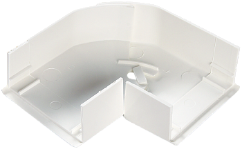 SPL Угол плоский переменный для мини-плинтусов 40x20 белый (030283 - SPL - 040004S)