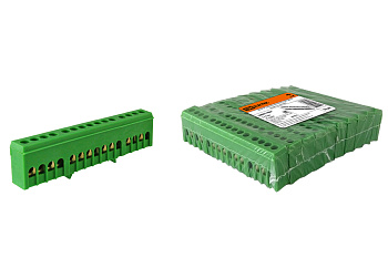 TDM Шина "N" нулевая в изоляторе на DIN-рейку 6x9мм 15 групп SQ0801-0084