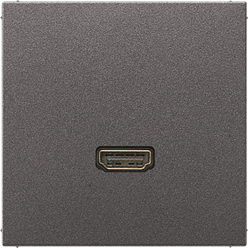 JUNG Антрацит Накладка/вставка для розетки HDMI MAAL1112AN