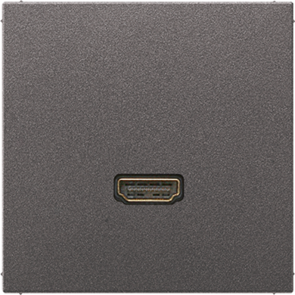 JUNG Антрацит Накладка/вставка для розетки HDMI MAAL1112AN