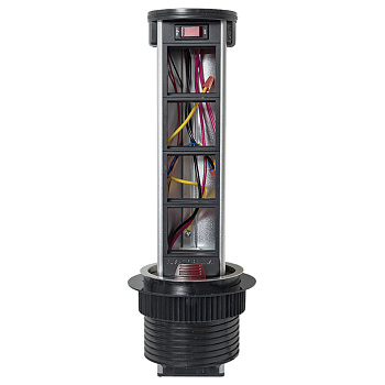 EKF PROxima Встраиваемая мини-колонна с беспроводной зарядкой 15Вт, 8 модулей C-Line