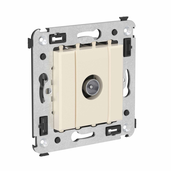 Купить DKC Розетка TV оконечная в стену, "Avanti", "Ванильная дымка"