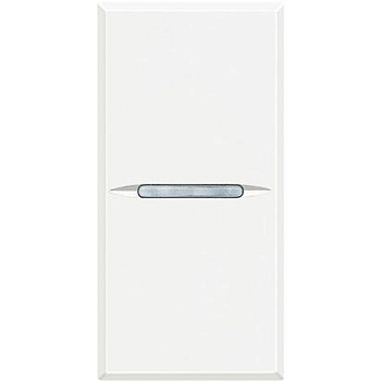 BT Axolute Белый Переключатель аксиальный 1-кл. 10А, 250В, автомат. клеммы, 1 мод. (замена для арт. HD4003A) HD4003AN