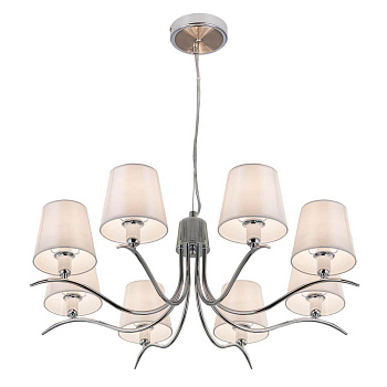 Citilux CL439181 Эмма Хром+Белый Светильник Люстра