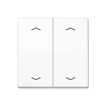 JUNG Клавиша для KNX кнопки, 2 группы с символами "стрелки" дюропласт белый AS102PWW