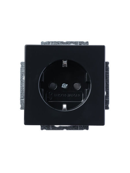 Купить ABB BJE Solo/Future Чёрный Антрацит Розетка с/з с защитными шторками 2CKA002013A5265