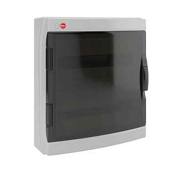 DKC Щиток настен. с дверцей 36(2х18) мод., IP 65, серый