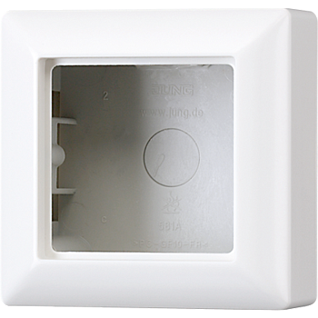 JUNG AS 500 Белая Коробка 1-ая для накладного монтажа AS581AWW