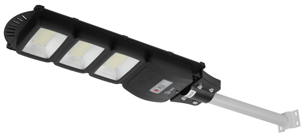 ЭРА ERAKSS60-02 Консольный светильник на на солнечной батарее,SMD, с кронштейном,60W,с датч. движ.,ПДУ,1000lm, 5000К, IP65