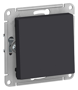 Systeme Electric AtlasDesign Карбон Выключатель 1-клавишный 2-полюсный, 10А, механизм