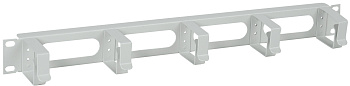 IEK ITK Кабельный органайзер 19" 1U, 5 колец, серый CO35-1M5RM